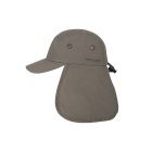 Hatland - UV Sun cap with neck protection for men - Tropic - Olivegreen